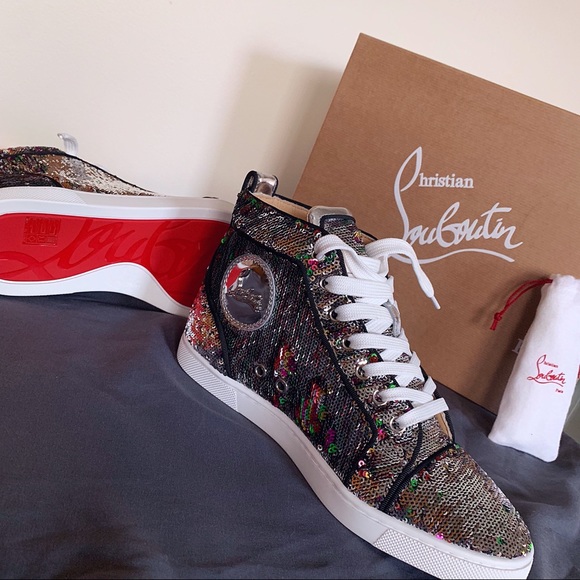 Christian Louboutin's Woman Silver Orlato sneakers - Picture 5 of 8